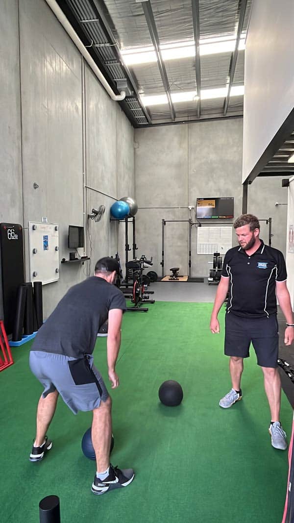 Kettlebell swing at Fortify Fitness