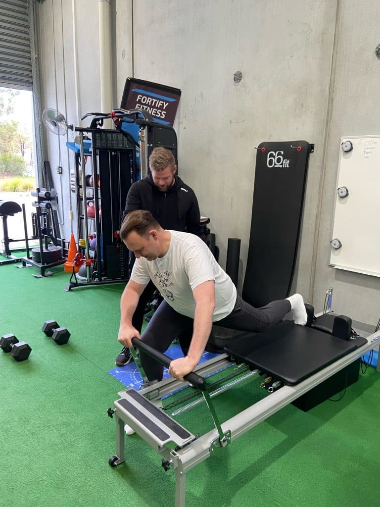 Clinical Exercise using pilates reformer